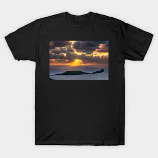 Worms Head, Rhossili Bay, Gower T-Shirt